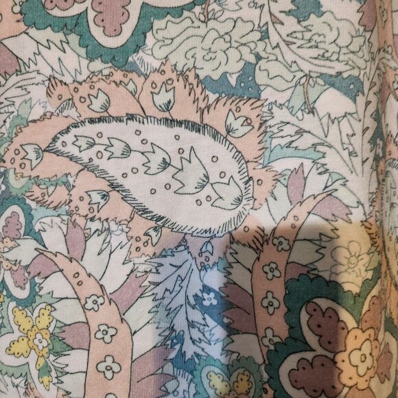 SUNDRY Womens Paisley 3/4 Sleeve‎ Multicolor Floral Pattern 3 Relaxed Sweatshirt - Picture 4 of 5